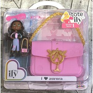 Disney ily Tote Teensies I ♥ Aurora Series 1 Collectible Doll & Pink Bag Set